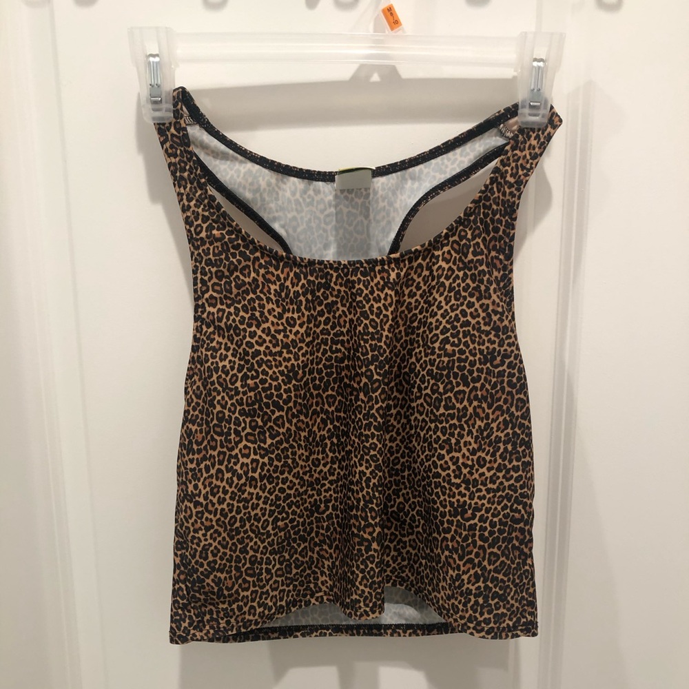 Kortni Jeane leopard bathing suit top